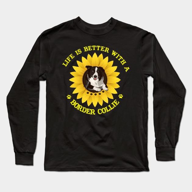 Border Collie Lovers Long Sleeve T-Shirt by bienvaem